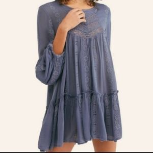 Free people tunic top with lace